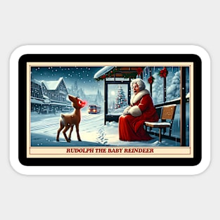 Rudolph the Baby Reindeer Sticker